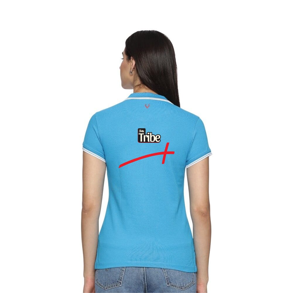 Allen Solly Polo T-shirt Women- Sky Blue